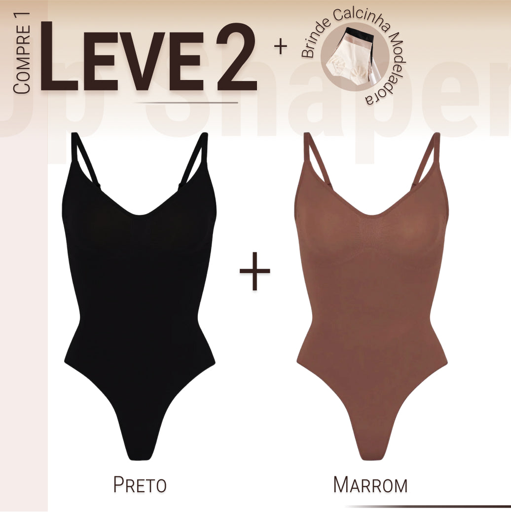 Body Modelador - Up Shaper - Compre 1 Leve 2 + Brinde Calcinha Modeladora