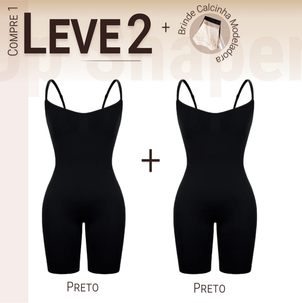 Body Modelador - Up Shaper - Compre 1 Leve 2 + Brinde Calcinha Modeladora