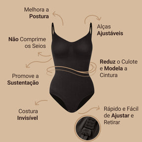 Body Modelador - Up Shaper - Compre 1 Leve 2 + Brinde Calcinha Modeladora