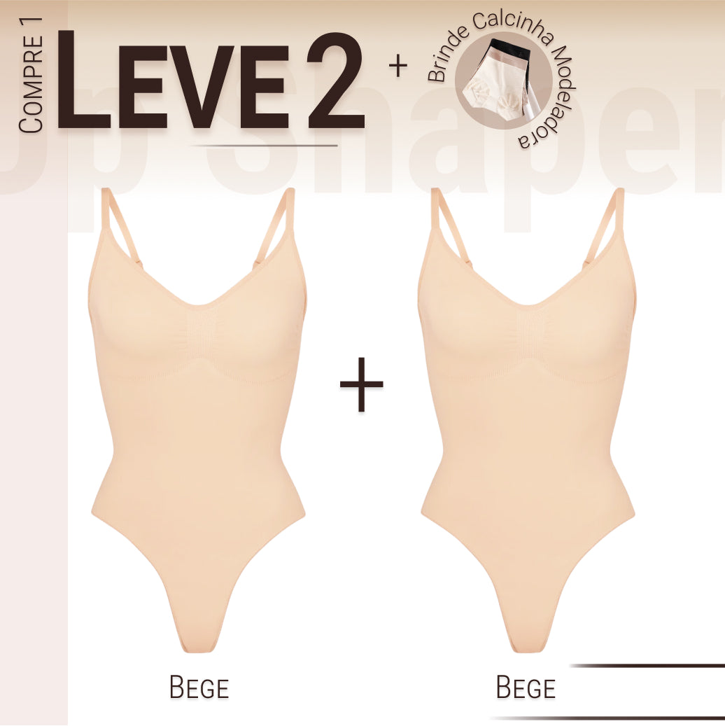 Body Modelador - Up Shaper - Compre 1 Leve 2 + Brinde Calcinha Modeladora