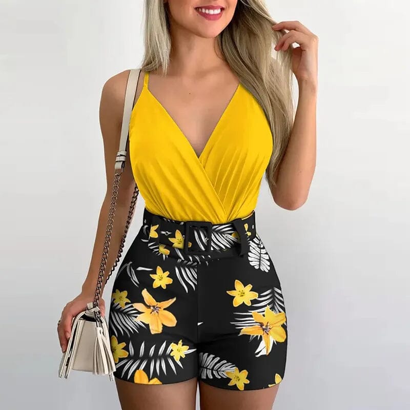 Conjunto Elegance - Blusa e Short - Promoção de Verão