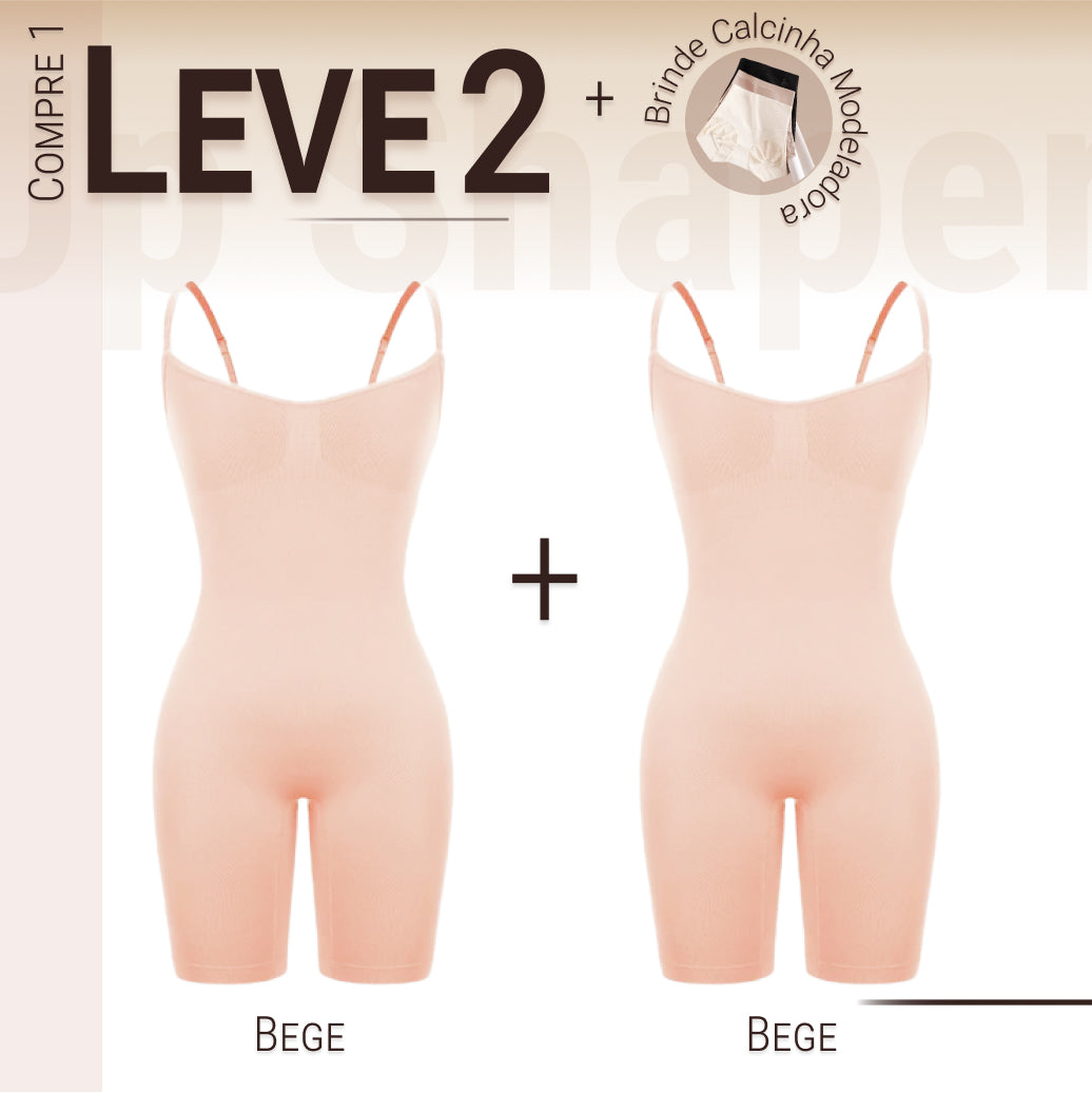 Body Modelador - Up Shaper - Compre 1 Leve 2 + Brinde Calcinha Modeladora