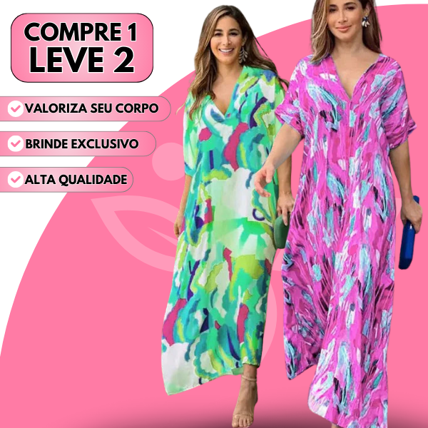 [COMPRE 1, LEVE 2] Vestido Longo Verenna + Bolsa de Brinde